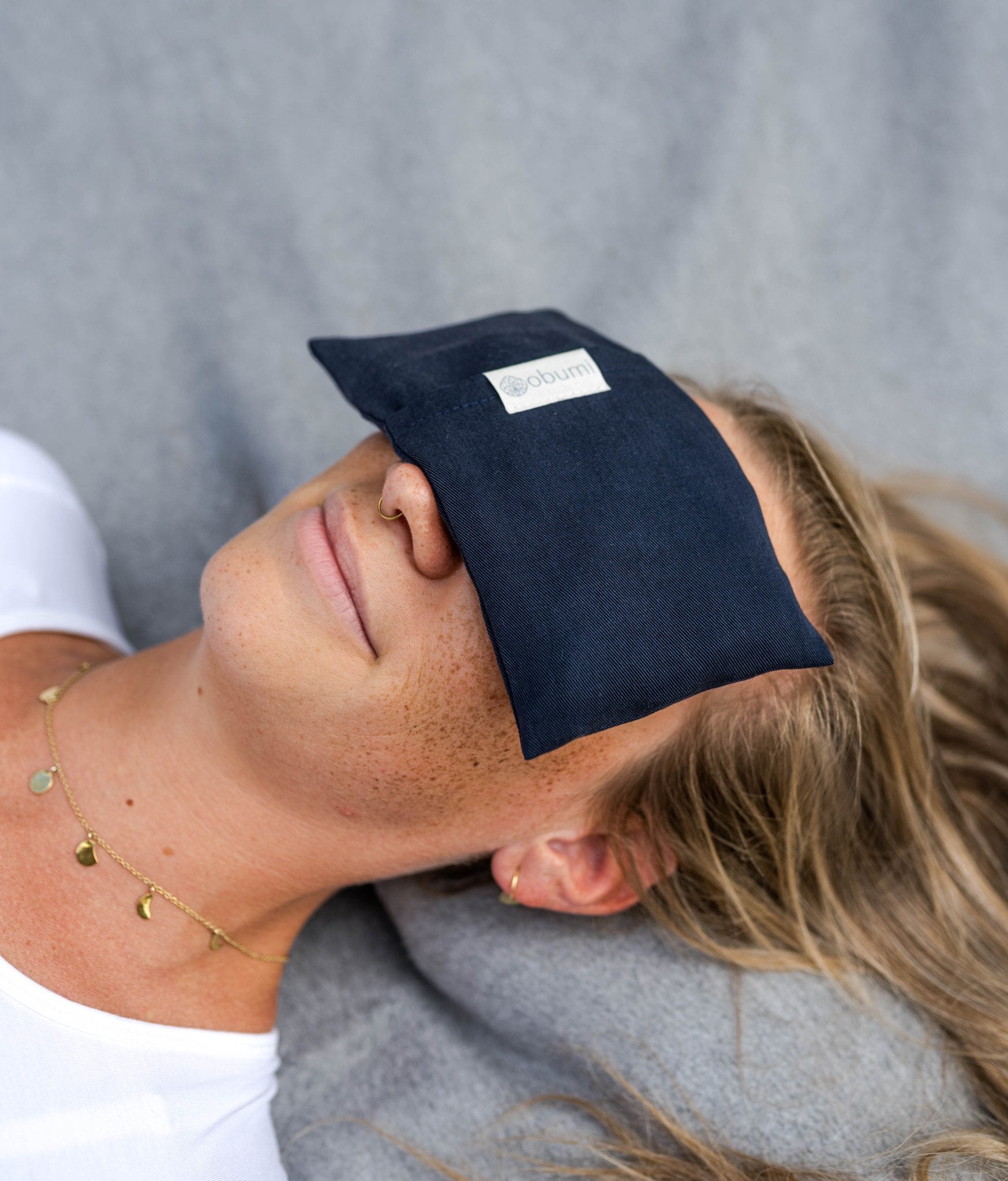 Duft - und Augenkissen inkl. Bezug • Durchatmen - Düfte - obumi - Navy Lyocell