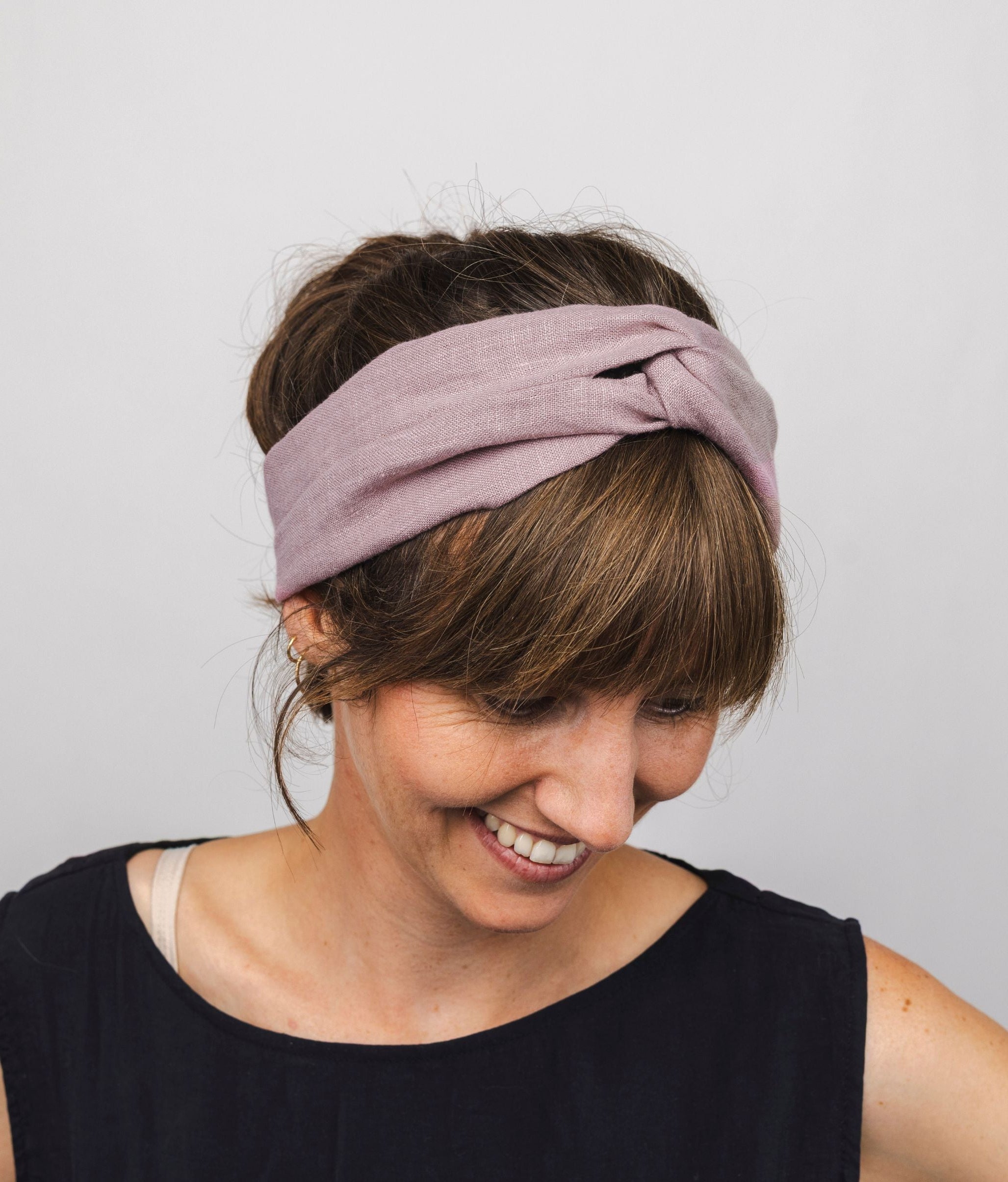 Haarband aus Leinen - Haarbänder - obumi - 241 - Cinnamon