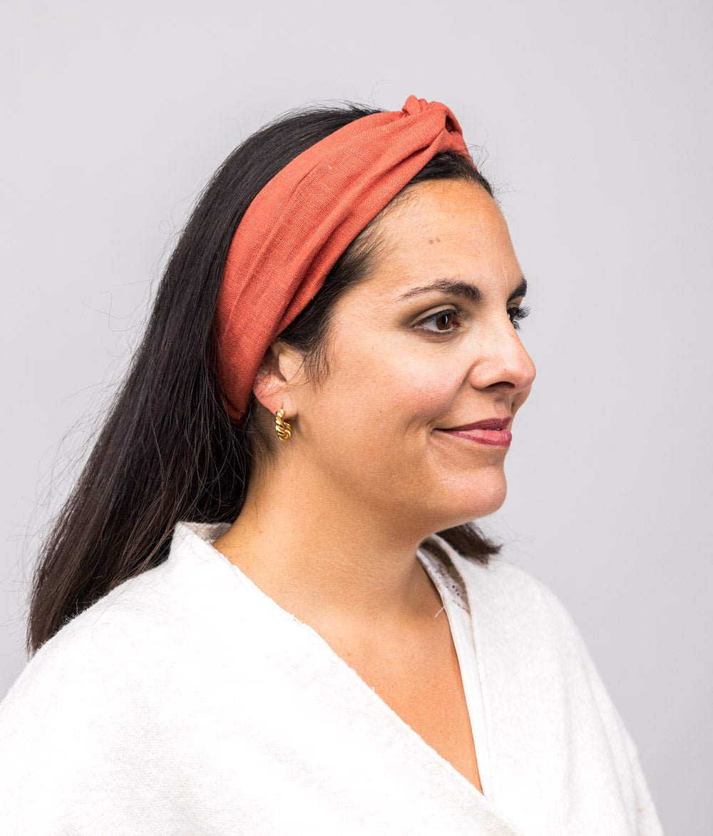 Haarband aus Leinen - Haarbänder - obumi - 251 - Rost