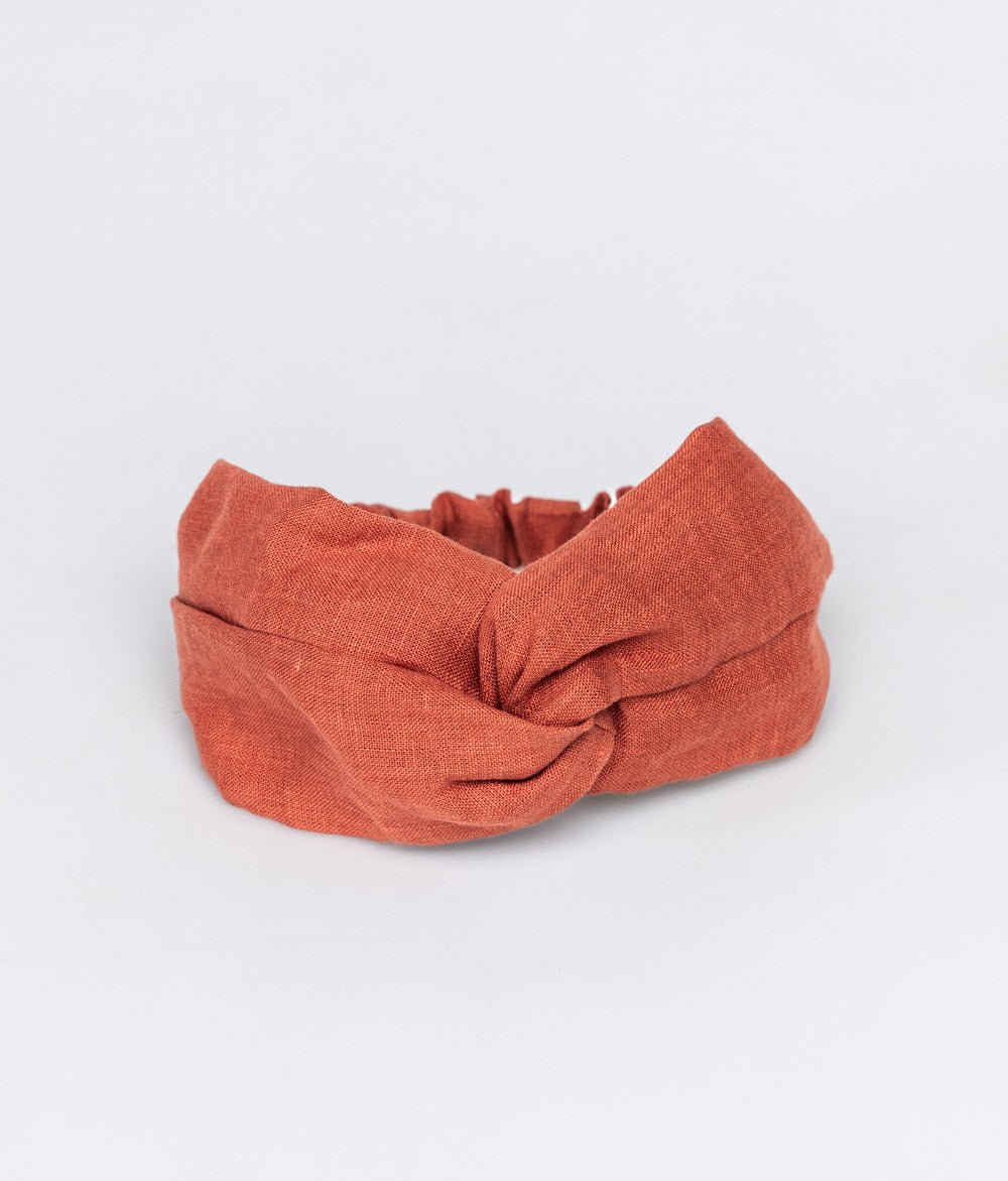 Haarband aus Leinen - Haarbänder - obumi - 251 - Rost