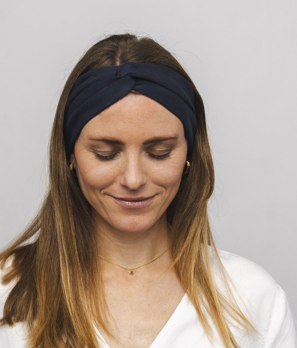 Haarband aus Lyocell - Haarbänder - obumi - 258 - Navy