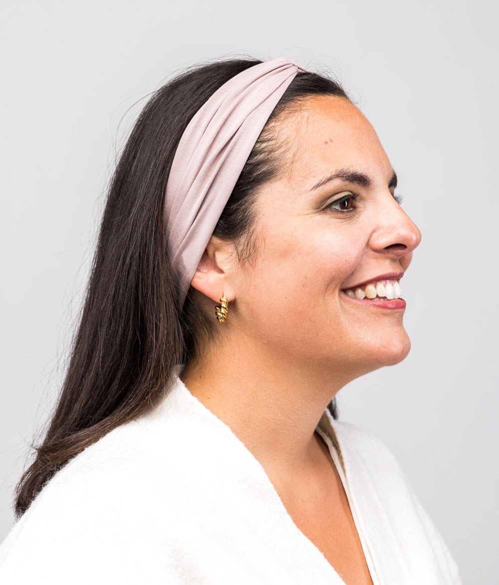 Haarband Bow aus Bio Jersey - Haarbänder - obumi - 432 - Woodrose