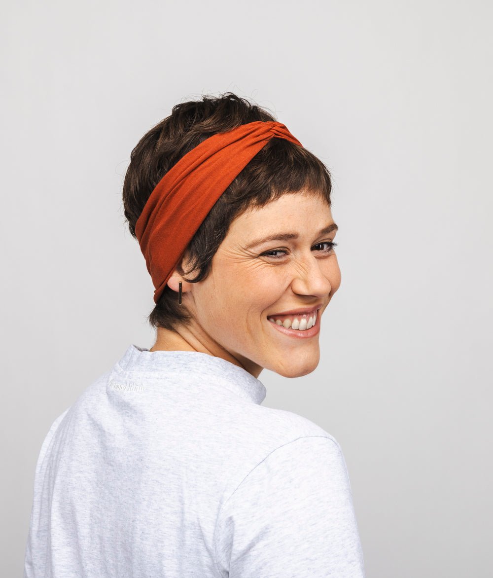 Haarband Bow aus TENCEL™ Modal - Stirnbänder - obumi - 445 - Henna