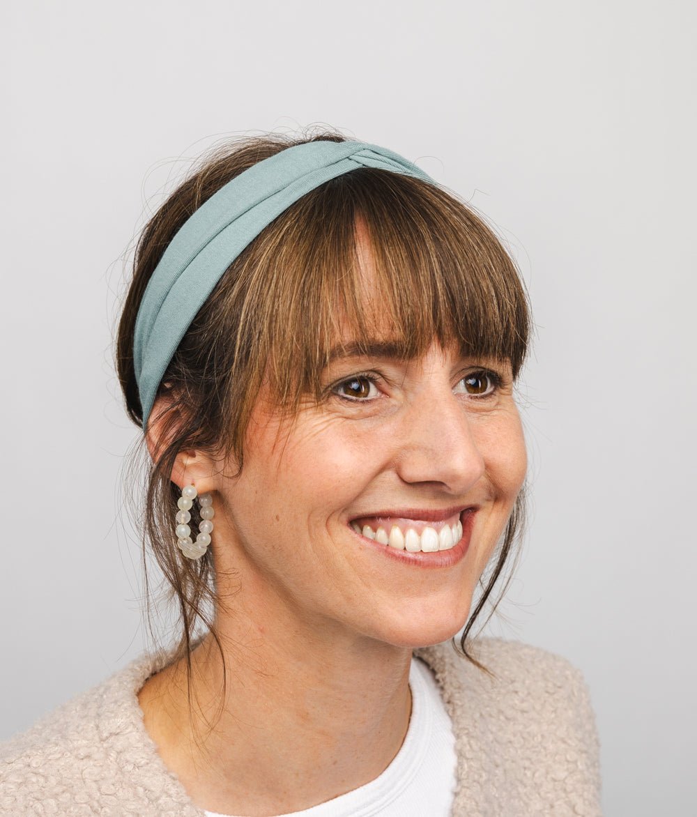 Haarband Bow aus TENCEL™ Modal - Stirnbänder - obumi - 446 - Aqua