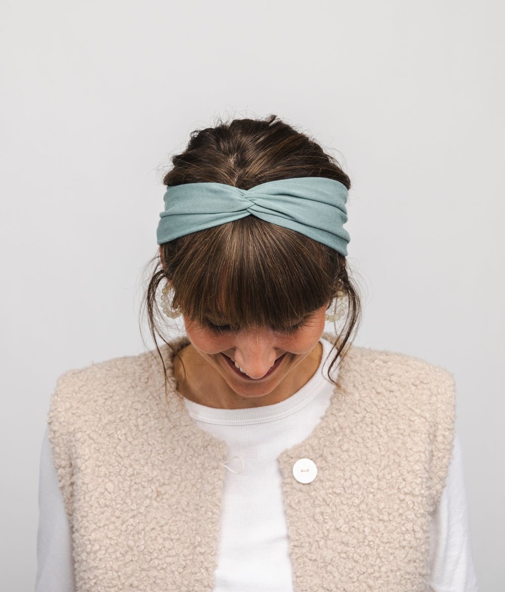 Haarband Bow aus TENCEL™ Modal - Stirnbänder - obumi - 446 - Aqua
