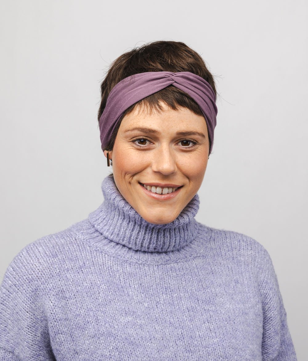 Haarband Bow aus TENCEL™ Modal - Stirnbänder - obumi - 447 - Mauve