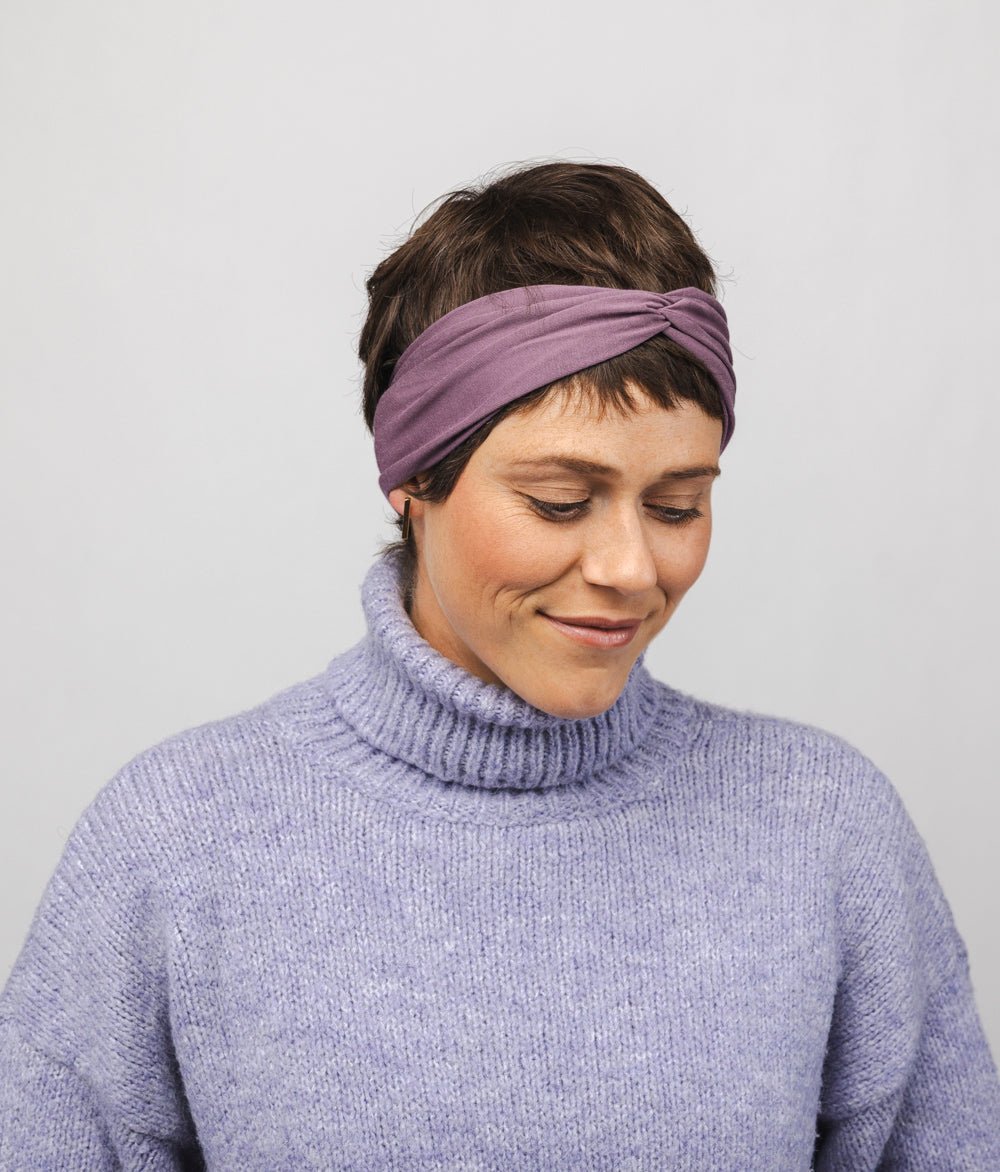 Haarband Bow aus TENCEL™ Modal - Stirnbänder - obumi - 447 - Mauve