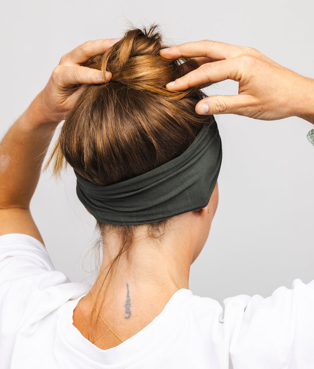 Haarband Bow aus TENCEL™ Modal - Stirnbänder - obumi - 448 - Forest Green