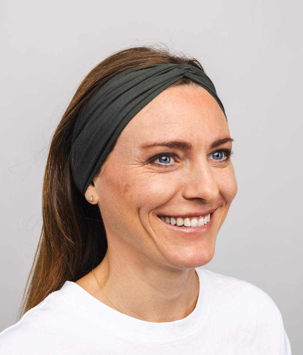 Haarband Bow aus TENCEL™ Modal - Stirnbänder - obumi - 448 - Forest Green