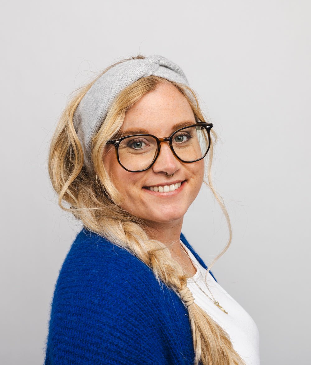 Kaschmir - Wohlfühl - Set - Stirnband & Schal - obumi - Soft Grey