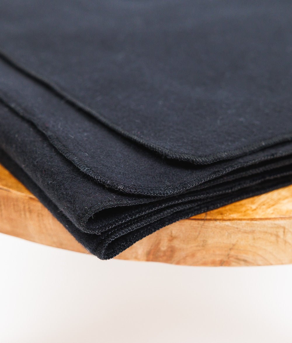 Schal aus Bio Baumwolle | 2.0 - obumi - 191 - Black Melange