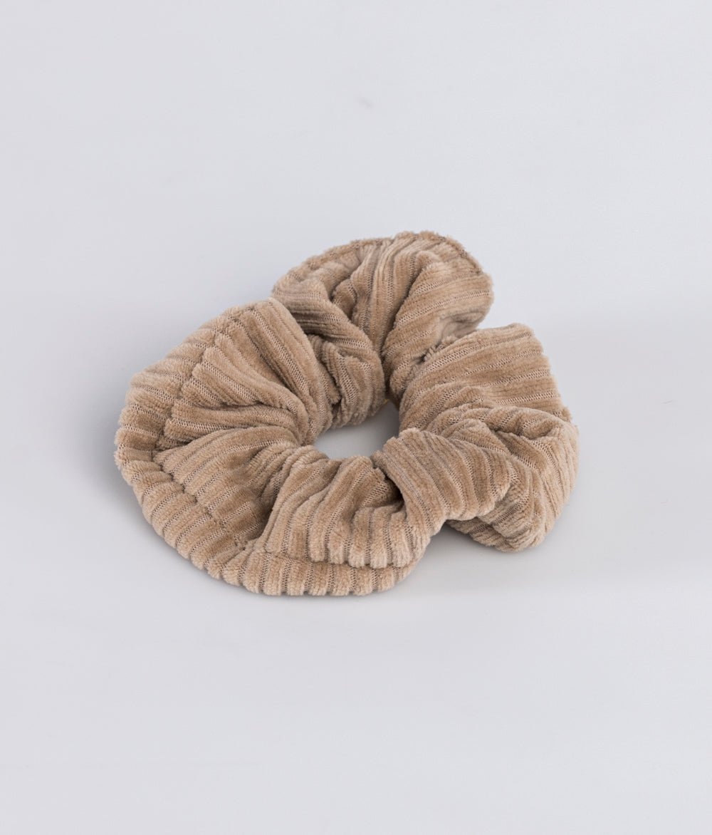 Scrunchie aus Bio Samt Rippe - Haargummis - obumi - 576 - Beige