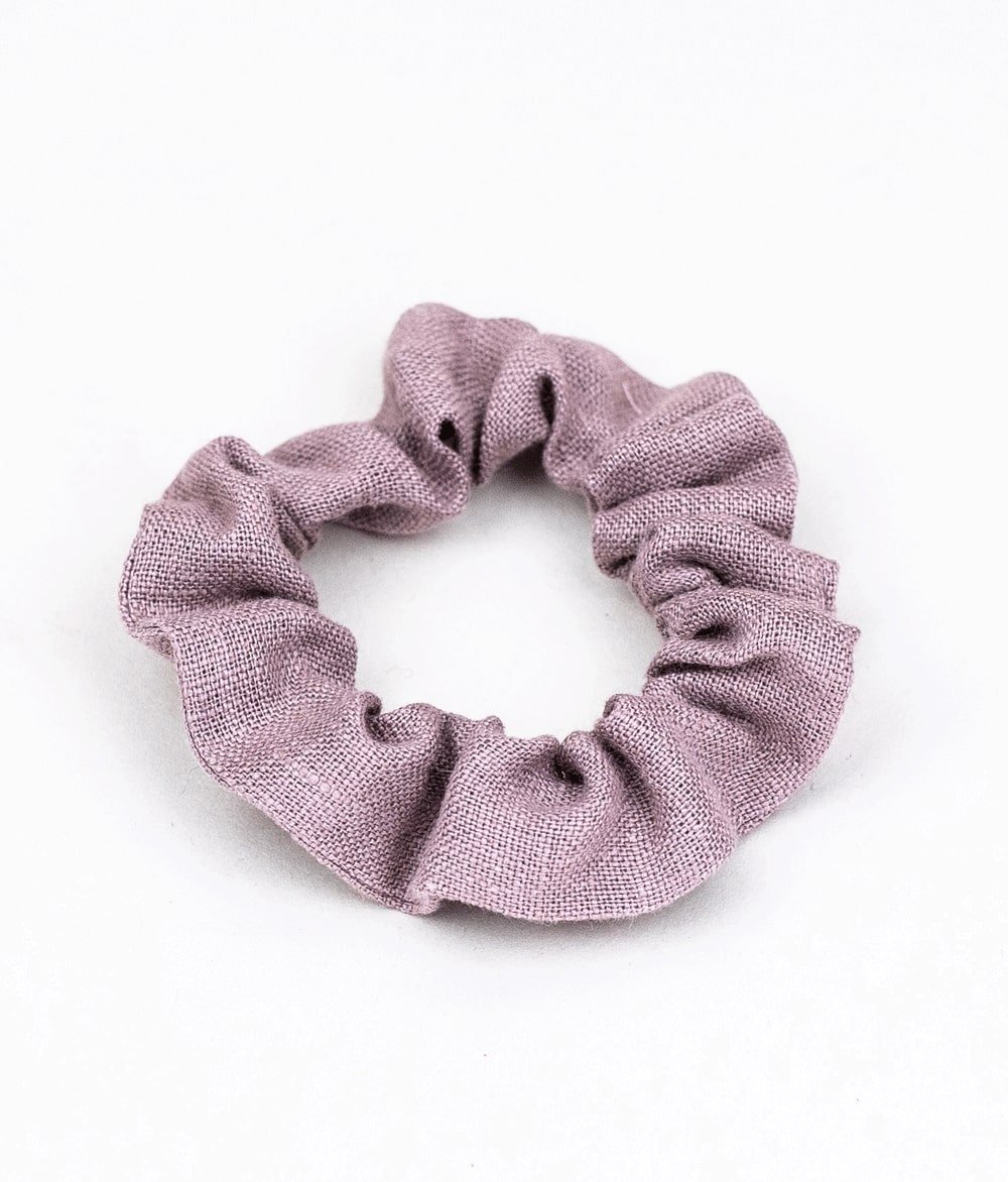 Scrunchie aus Leinen - Haargummis - obumi - 274 - Woodrose