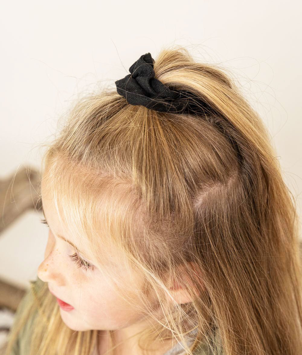 Scrunchie aus Leinen - Haargummis - obumi - 280 - Black