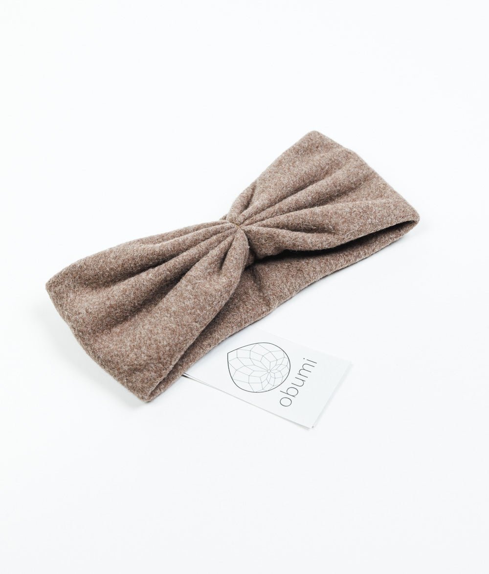 Stirnband Bow aus Bio Baumwolle - Stirnbänder - obumi - 149 - Mocca