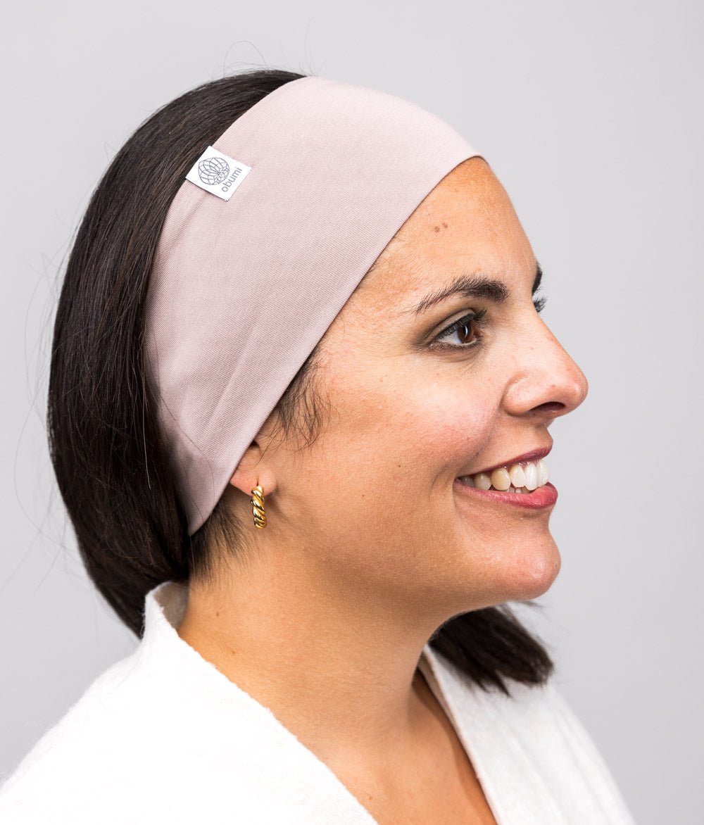Stirnband Classic Breit aus Bio Jersey - Stirnbänder - obumi - 402 - Woodrose