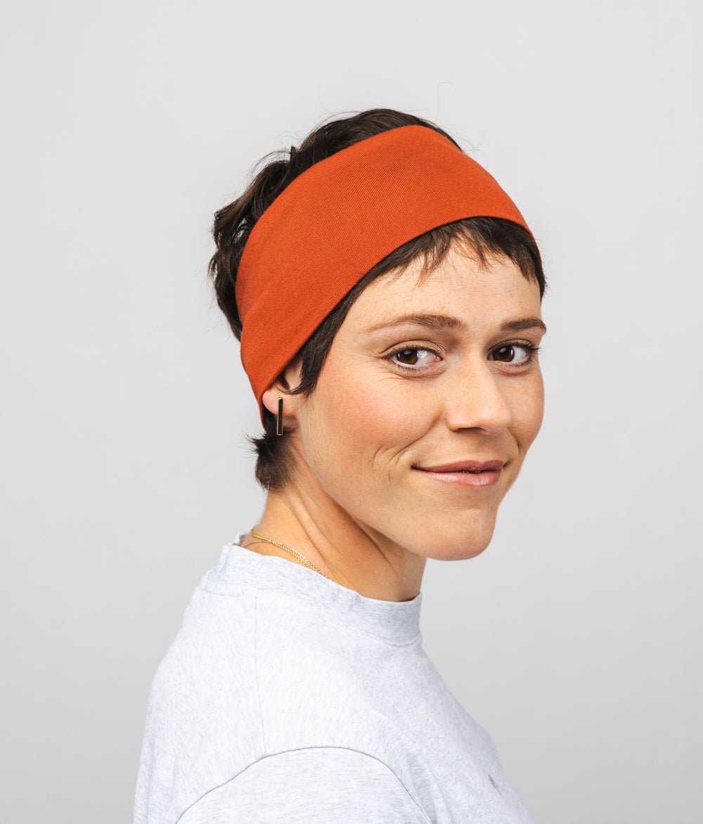 Stirnband Classic Breit aus TENCEL™ Modal - Stirnbänder - obumi - 415 - Henna