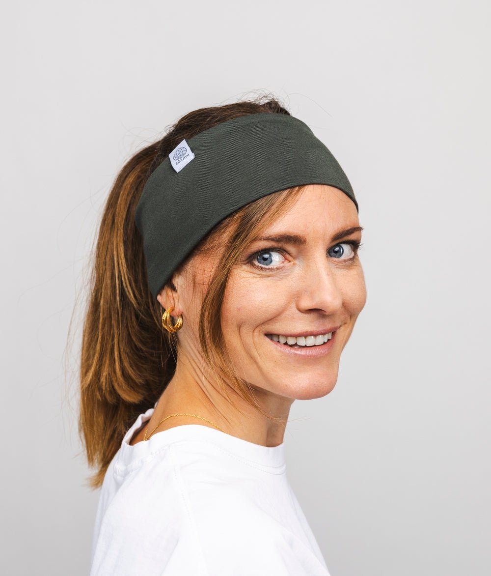 Stirnband Classic Breit aus TENCEL™ Modal - Stirnbänder - obumi - 418 - Forest Green