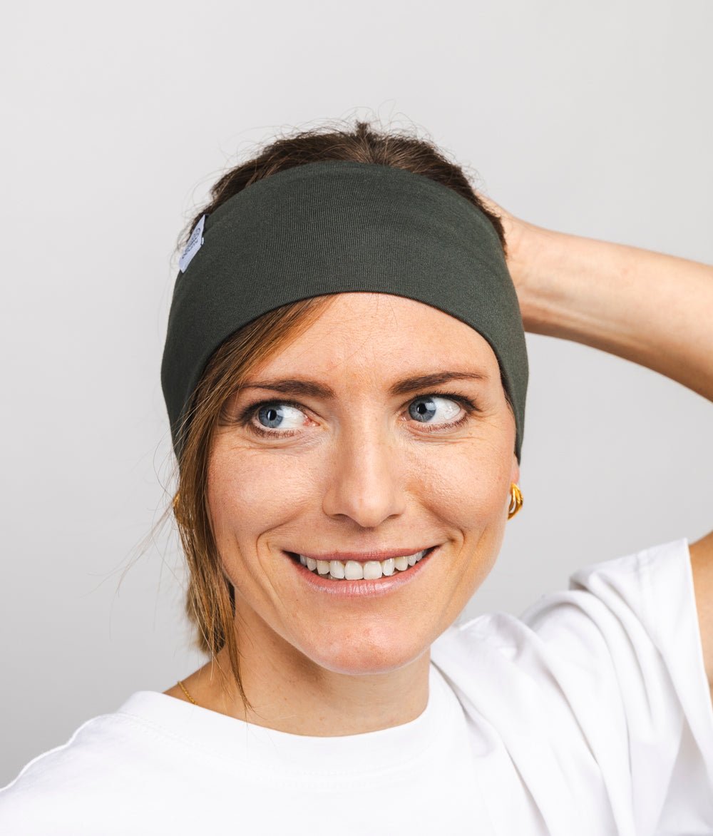 Stirnband Classic Breit aus TENCEL™ Modal - Stirnbänder - obumi - 418 - Forest Green