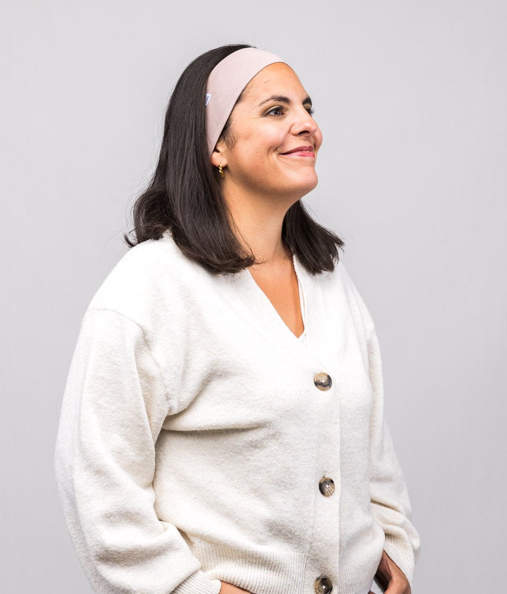 Stirnband Classic Schmal aus Bio Jersey - Stirnbänder - obumi - 372 - Woodrose