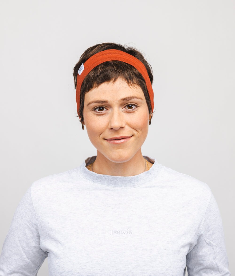 Stirnband Classic Schmal aus TENCEL™ Modal - Stirnbänder - obumi - 385 - Henna