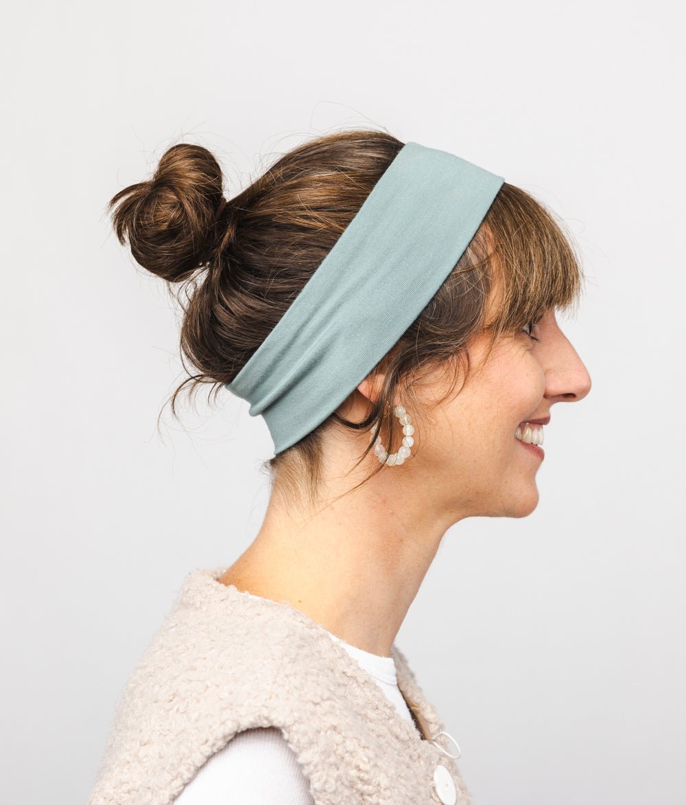 Stirnband Classic Schmal aus TENCEL™ Modal - Stirnbänder - obumi - 386 - Aqua