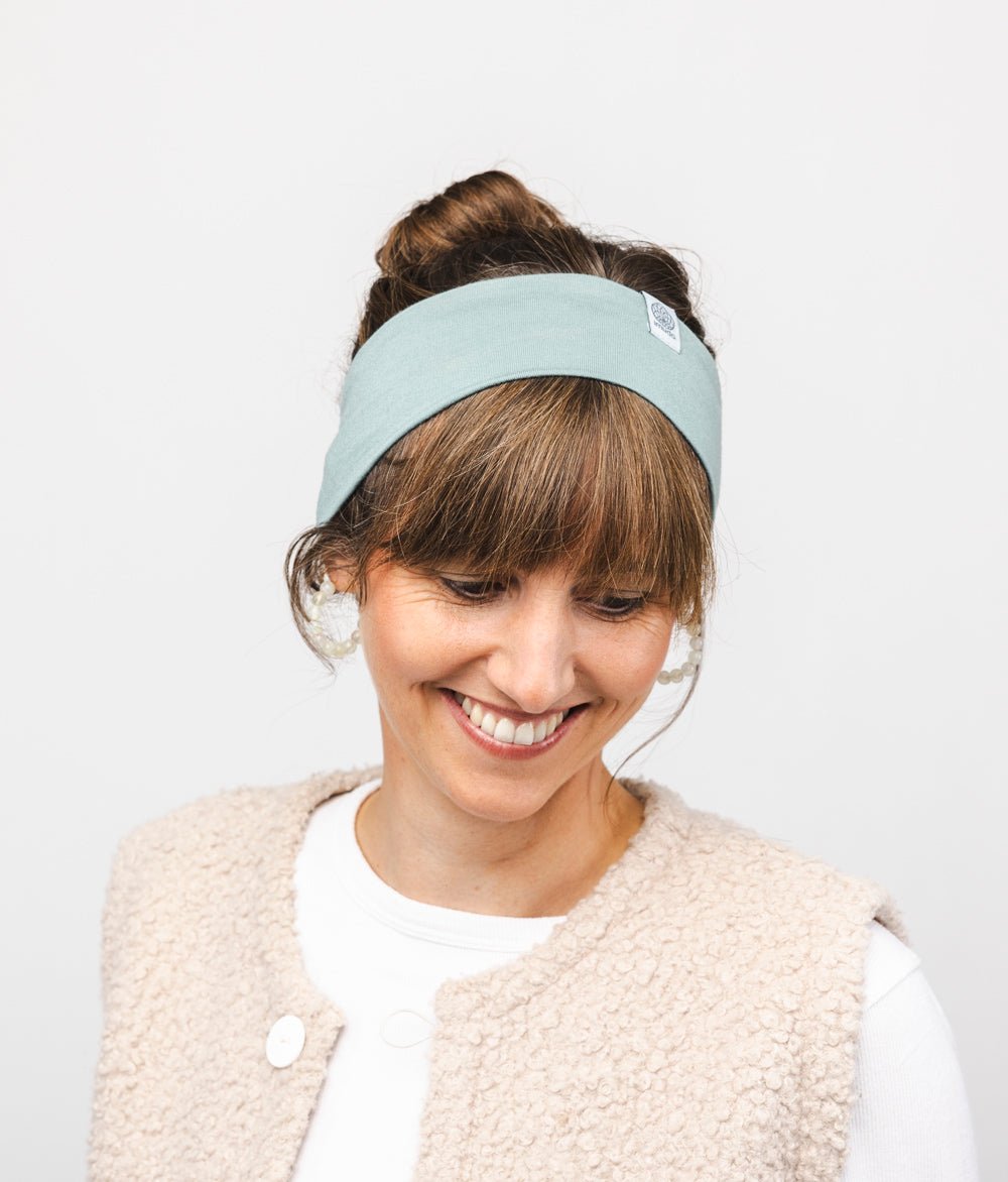 Stirnband Classic Schmal aus TENCEL™ Modal - Stirnbänder - obumi - 386 - Aqua