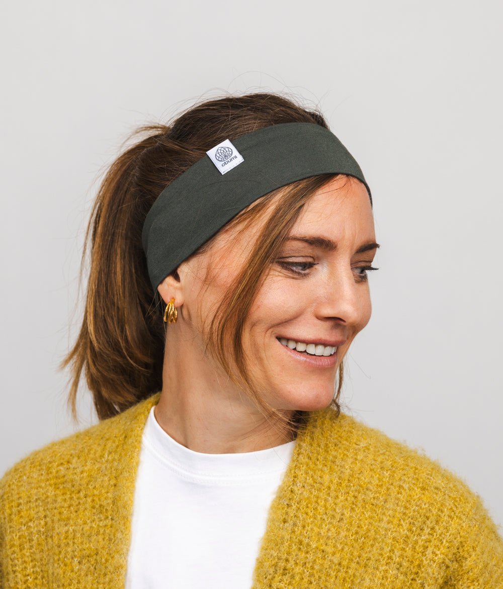 Stirnband Classic Schmal aus TENCEL™ Modal - Stirnbänder - obumi - 388 - Forest Green