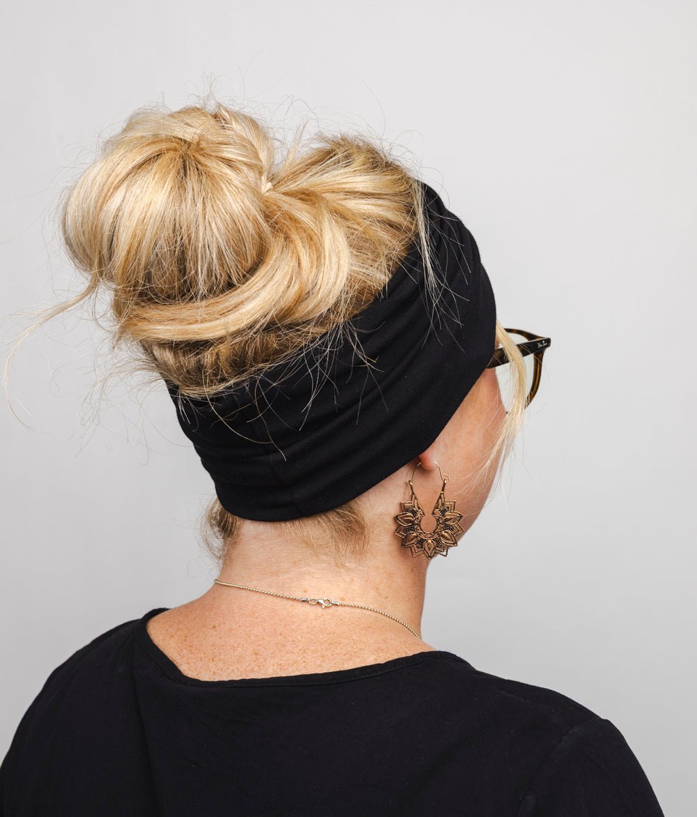 Stirnband Extra Breit TENCEL™ Modal - Stirnbänder - obumi - 312 - Black