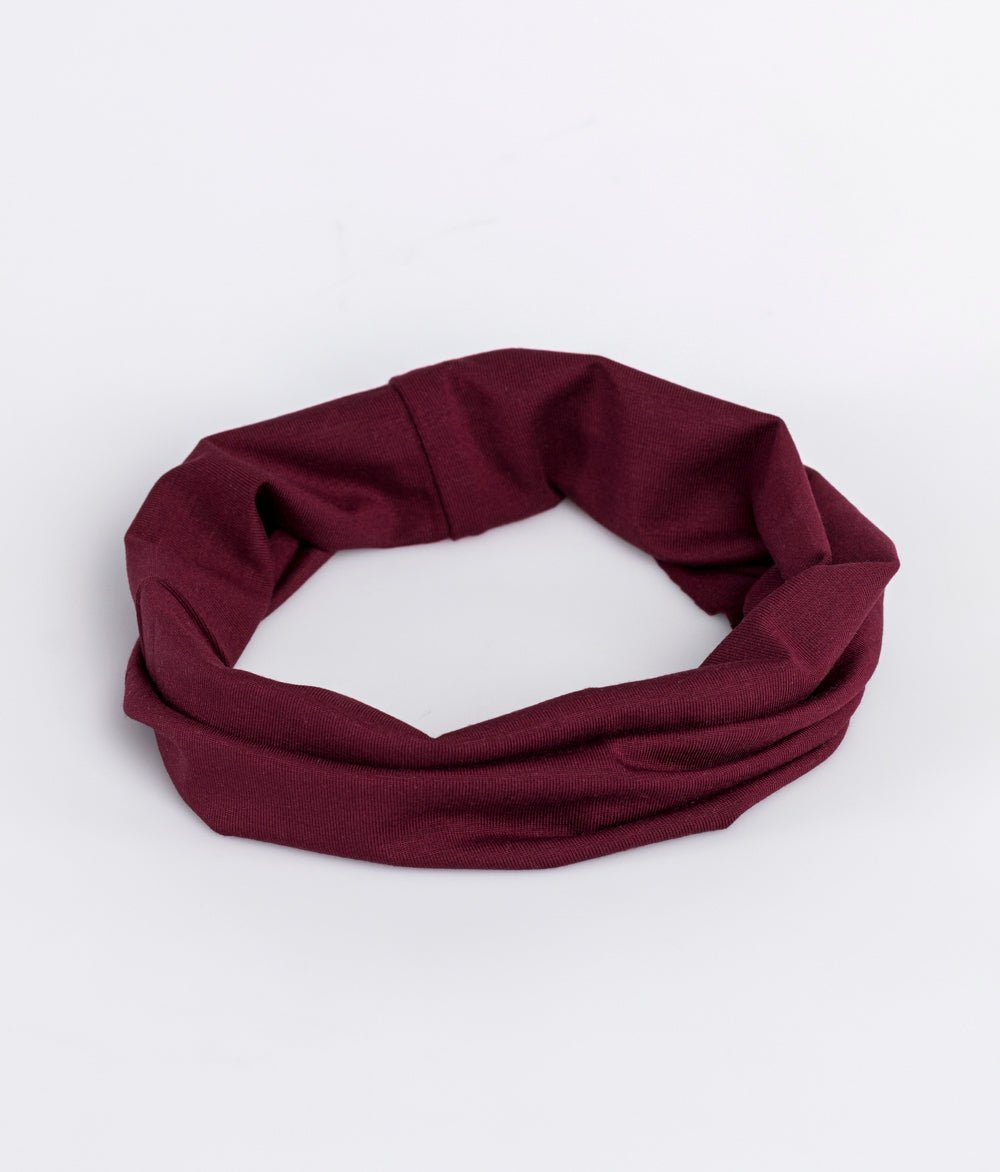 Stirnband Extra Breit TENCEL™ Modal - Stirnbänder - obumi - 313 - Burgundy