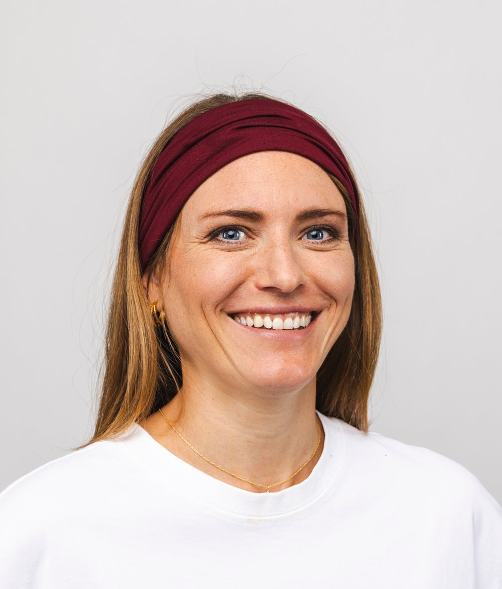 Stirnband Extra Breit TENCEL™ Modal - Stirnbänder - obumi - 313 - Burgundy