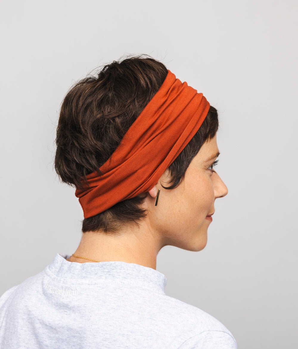 Stirnband Extra Breit TENCEL™ Modal - Stirnbänder - obumi - 317 - Henna