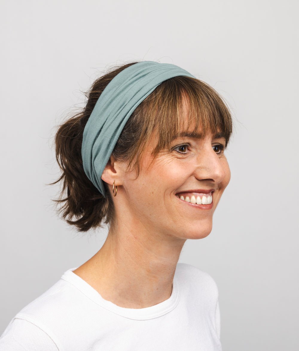 Stirnband Extra Breit TENCEL™ Modal - Stirnbänder - obumi - 318 - Aqua