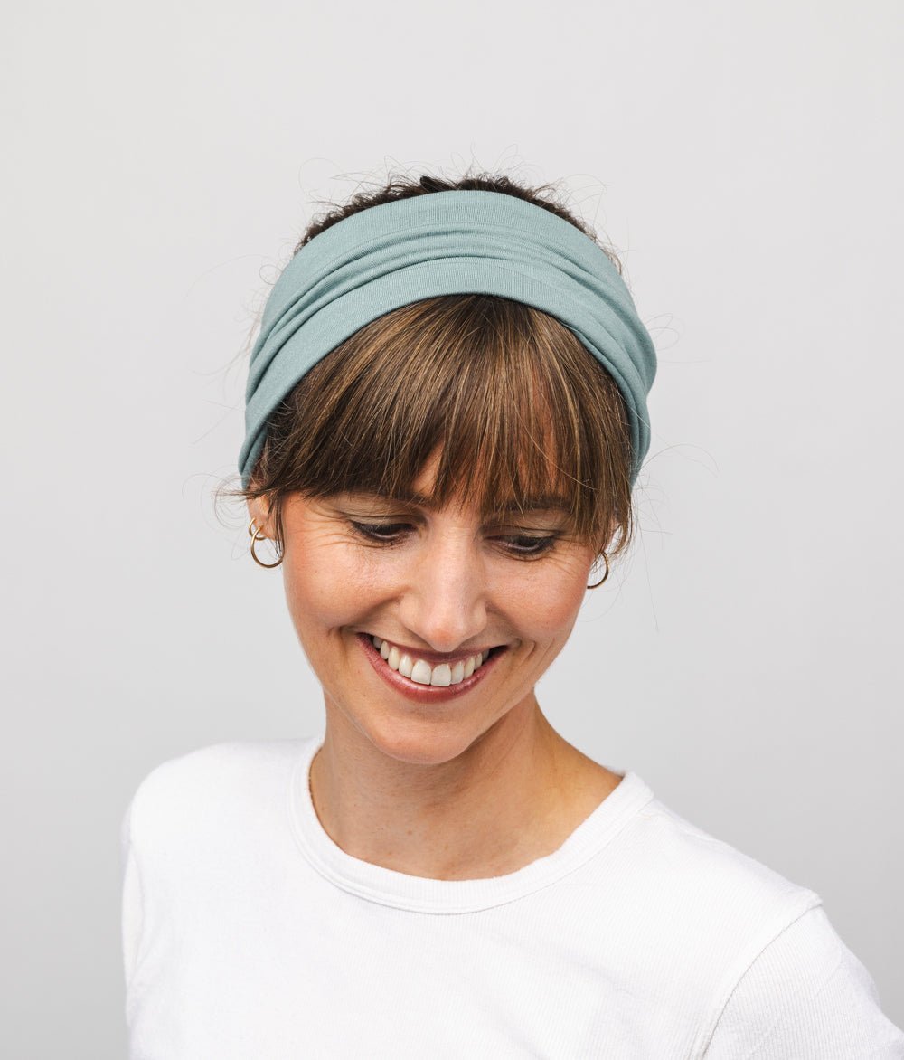 Stirnband Extra Breit TENCEL™ Modal - Stirnbänder - obumi - 318 - Aqua