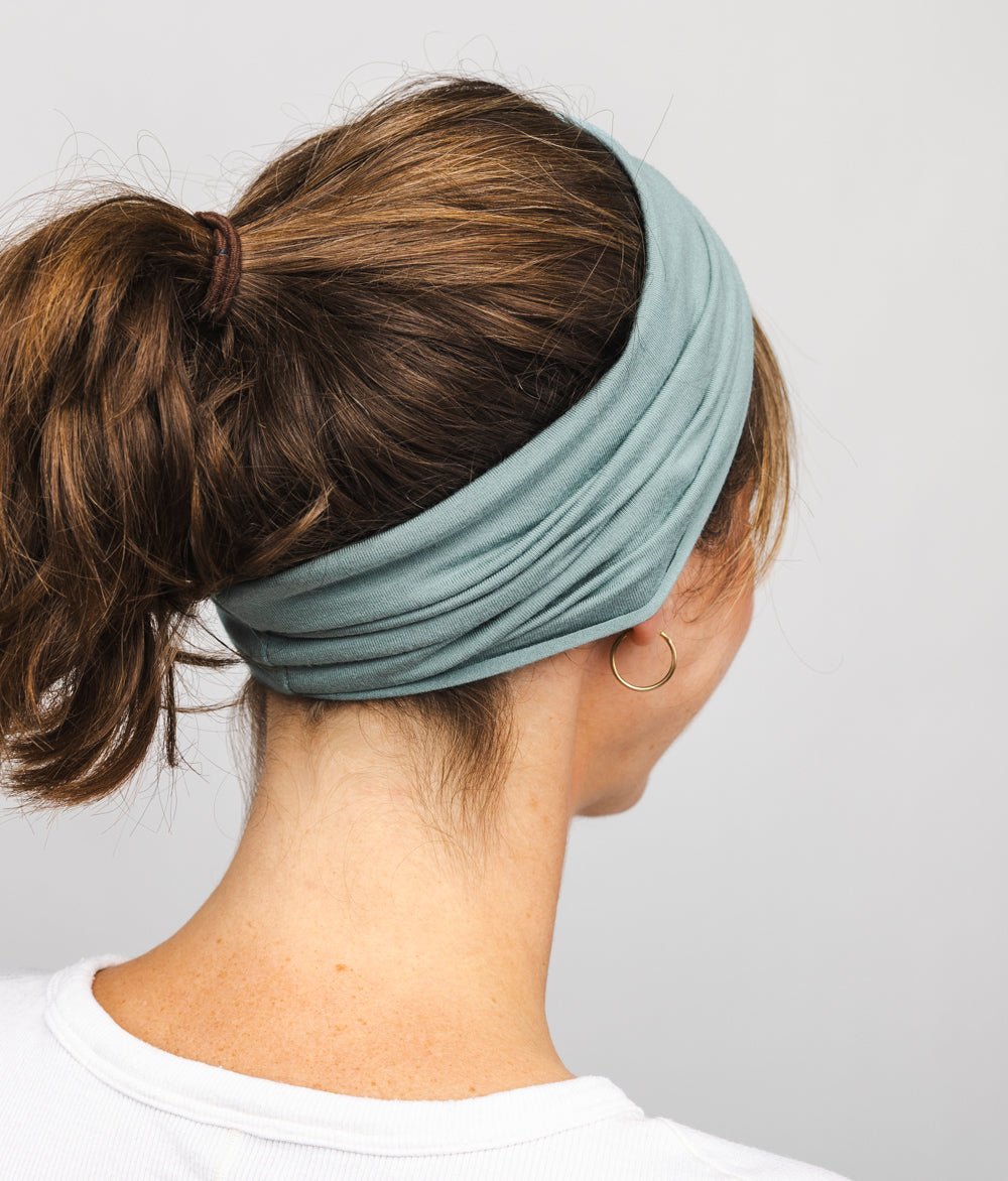 Stirnband Extra Breit TENCEL™ Modal - Stirnbänder - obumi - 318 - Aqua