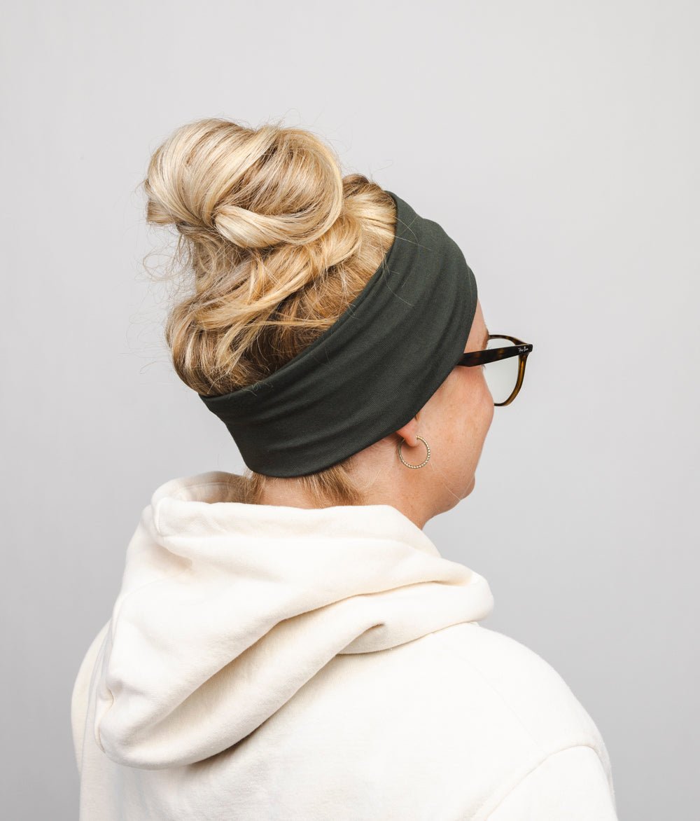 Stirnband Extra Breit TENCEL™ Modal - Stirnbänder - obumi - 320 - Forest Green