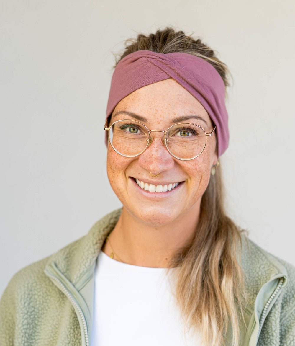 Stirnband Knot aus Bio Jersey - Stirnbänder - obumi - 331 - Woodrose