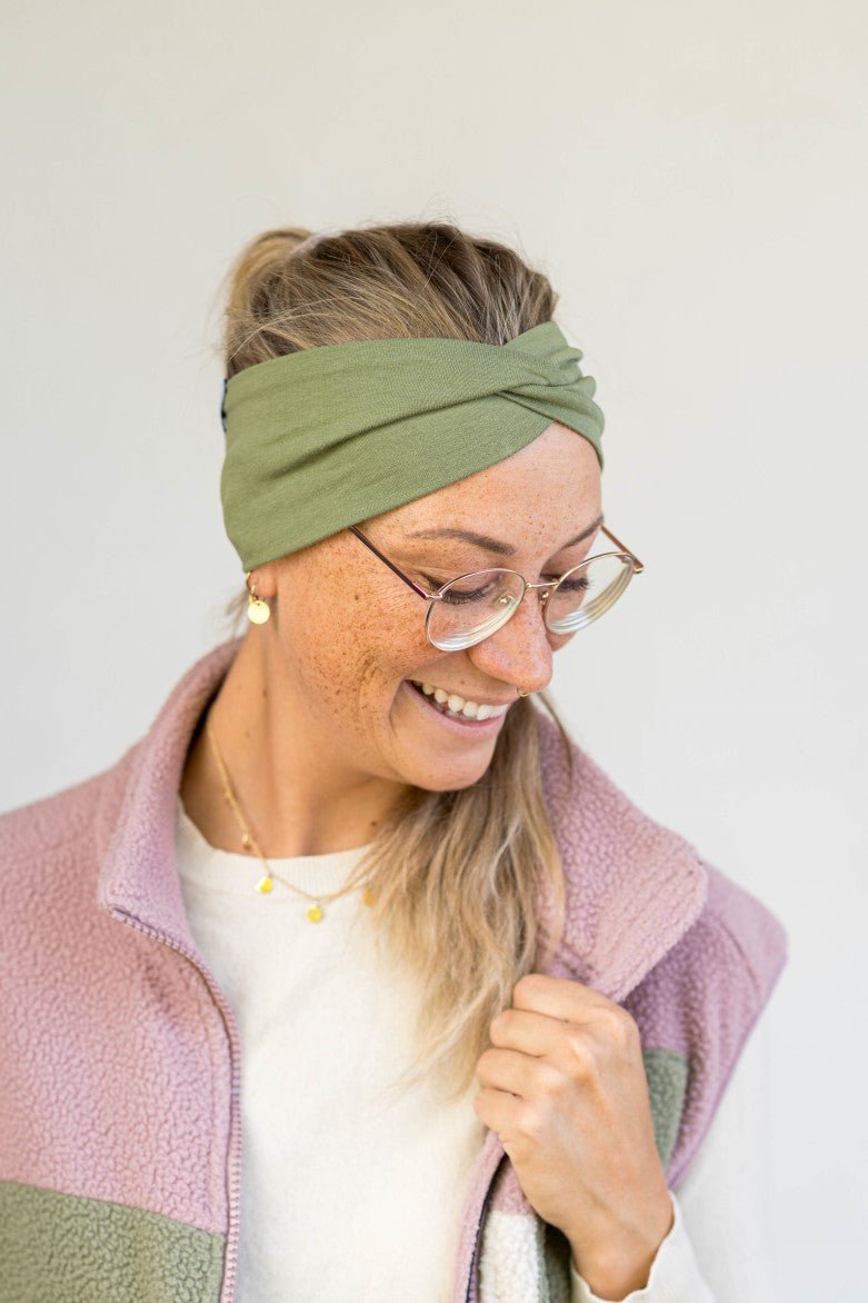 Stirnband Knot aus Bio Jersey - Stirnbänder - obumi - 332 - Mint Green
