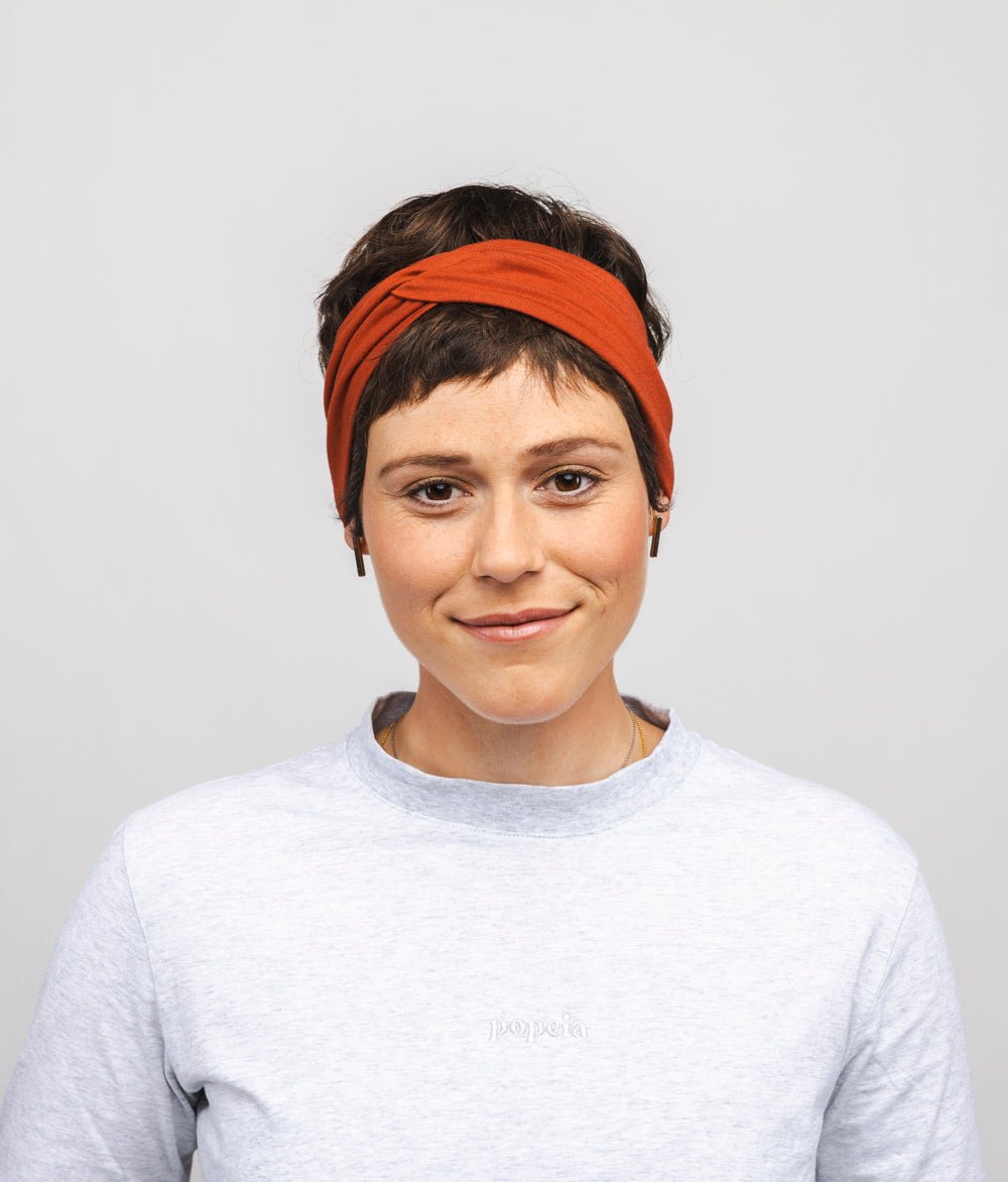 Stirnband Knot aus TENCEL™ Modal - Stirnbänder - obumi - 355 - Henna