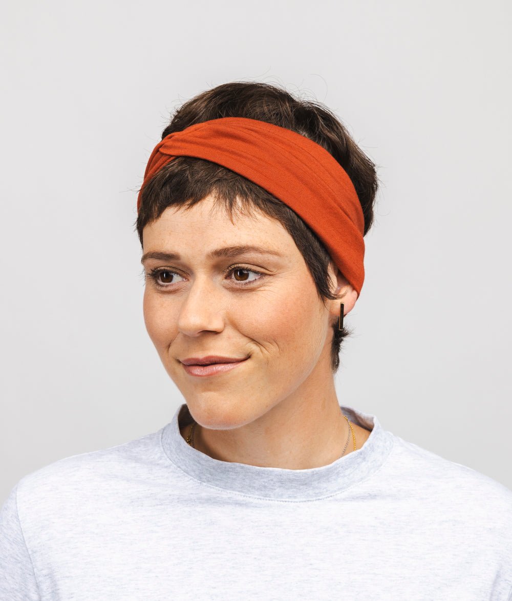 Stirnband Knot aus TENCEL™ Modal - Stirnbänder - obumi - 355 - Henna