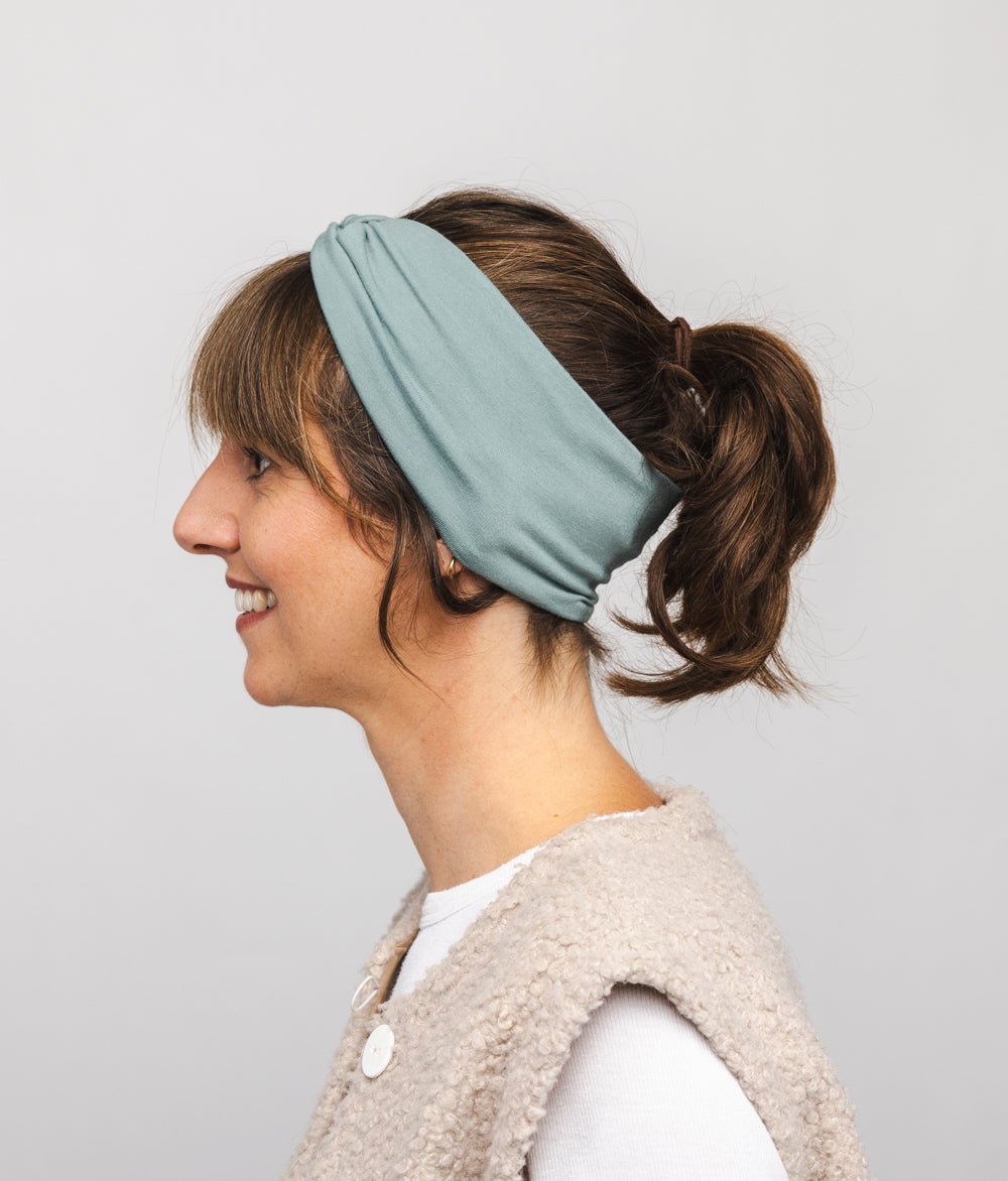 Stirnband Knot aus TENCEL™ Modal - Stirnbänder - obumi - 356 - Aqua