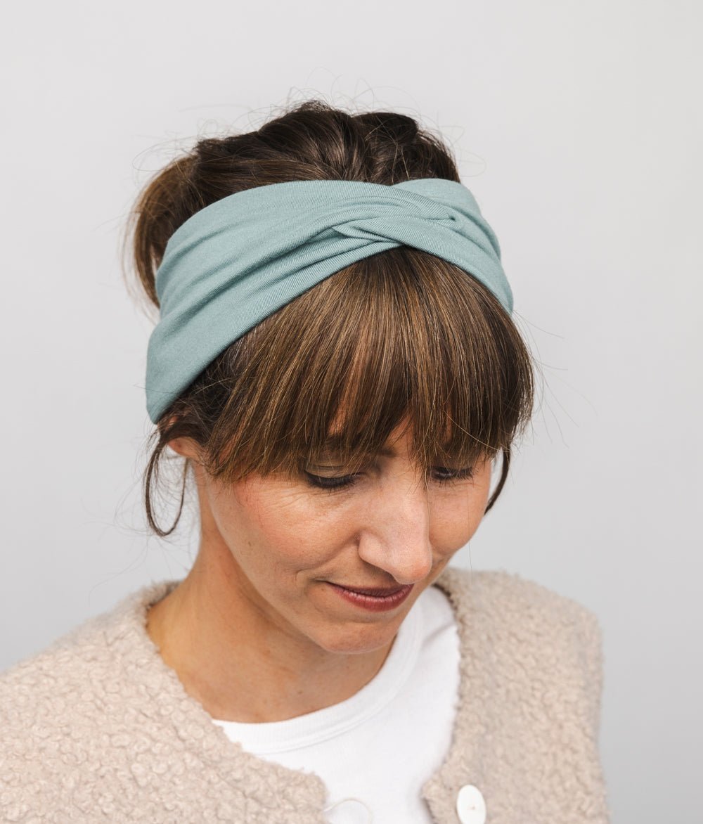 Stirnband Knot aus TENCEL™ Modal - Stirnbänder - obumi - 356 - Aqua