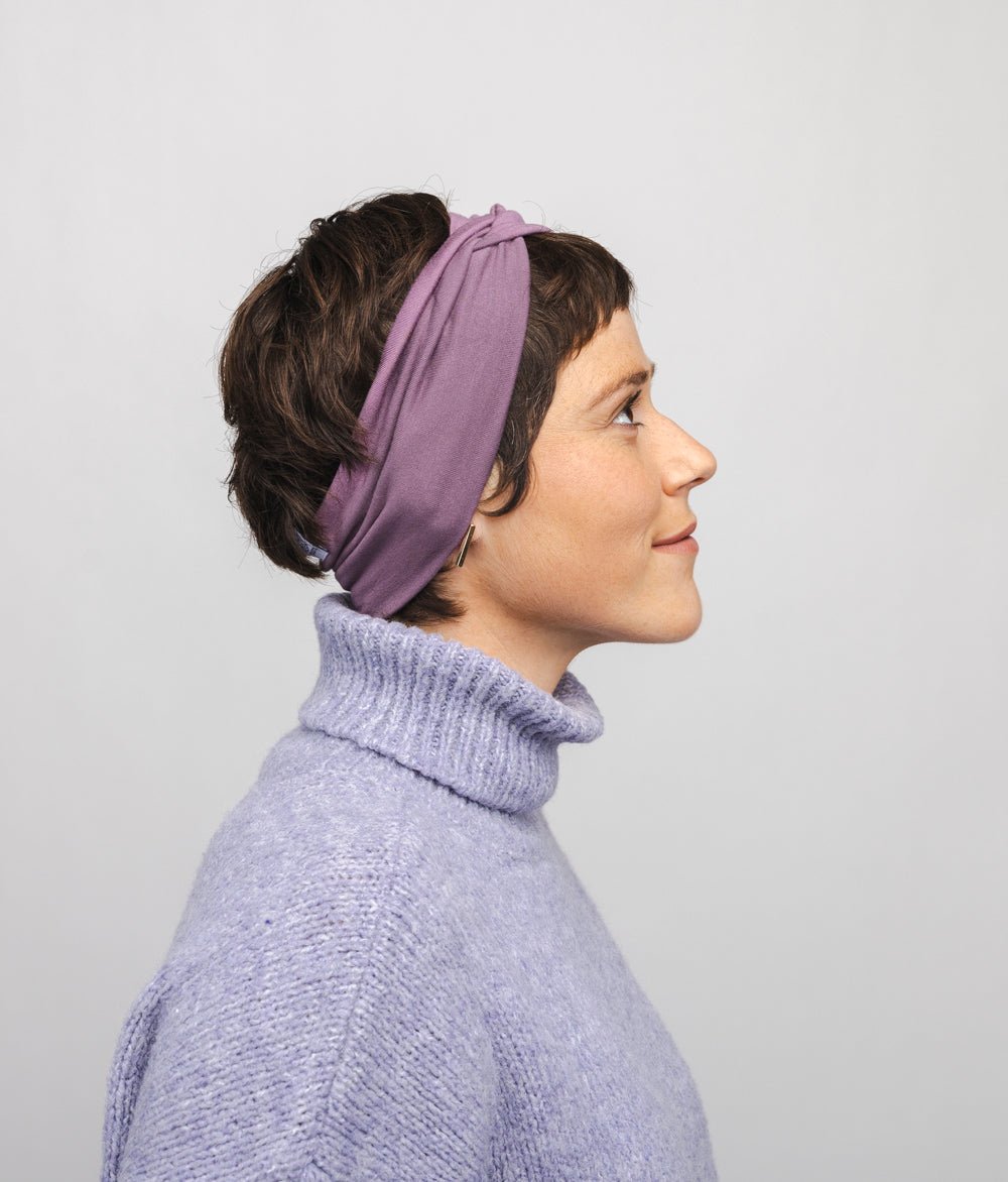 Stirnband Knot aus TENCEL™ Modal - Stirnbänder - obumi - 357 - Mauve