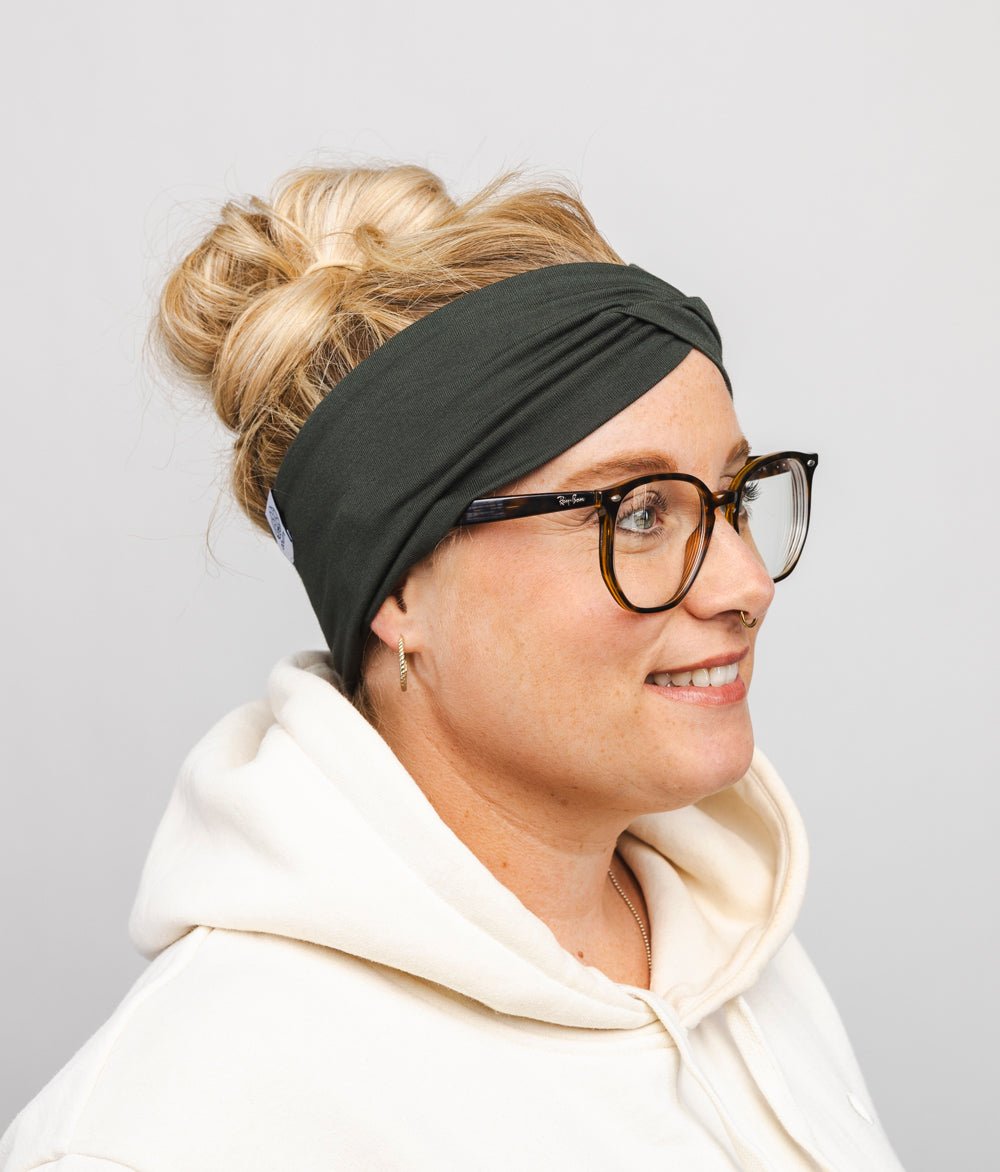 Stirnband Knot aus TENCEL™ Modal - Stirnbänder - obumi - 358 - Forest Green