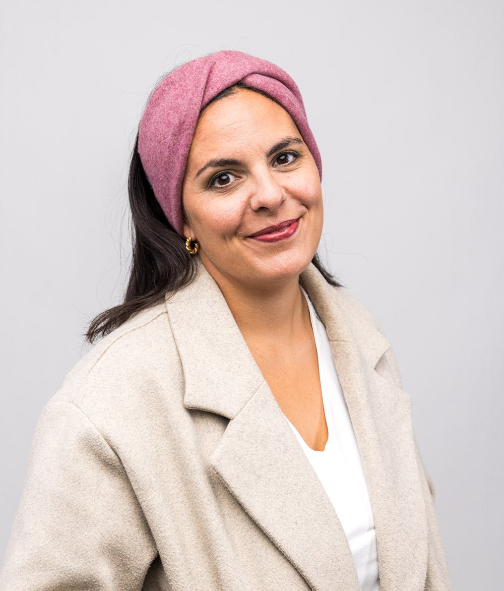 Stirnband Twist aus Bio Baumwolle - Stirnbänder - obumi - 174 - Rosa Melange