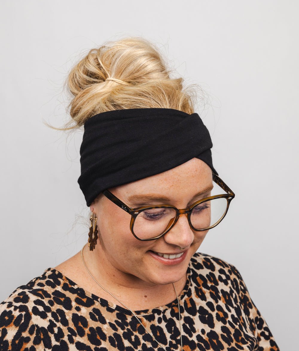 Stirnband Twist aus TENCEL™ Modal - Stirnbänder - obumi - 330 - Black