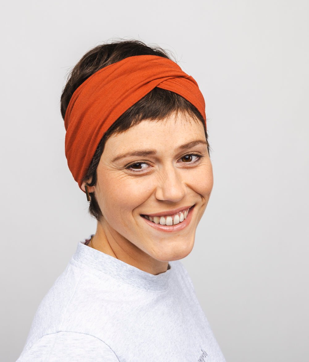 Stirnband Twist aus TENCEL™ Modal - Stirnbänder - obumi - 335 - Henna