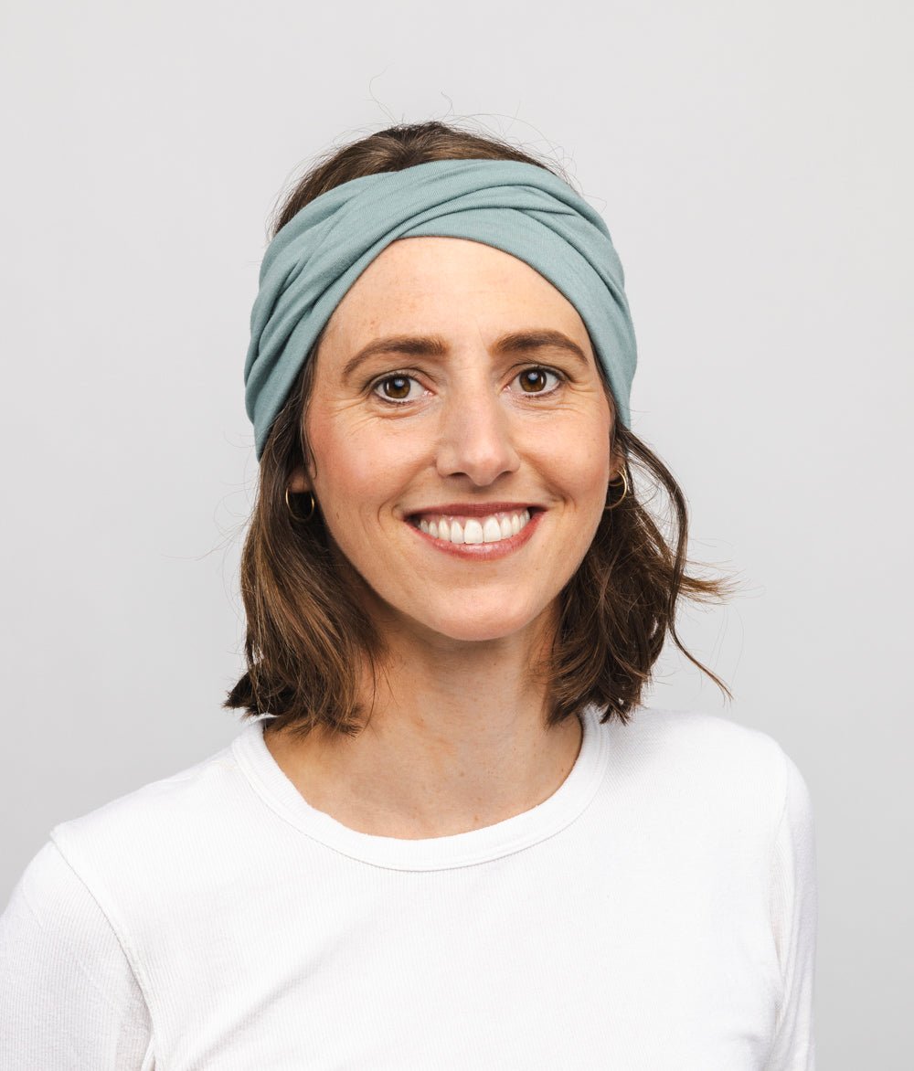Stirnband Twist aus TENCEL™ Modal - Stirnbänder - obumi - 336 - Aqua