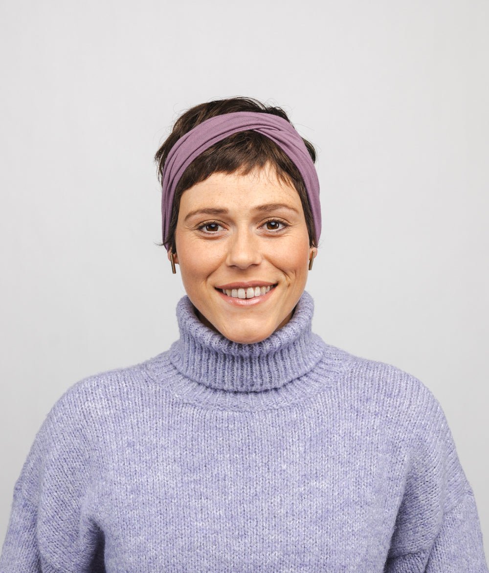 Stirnband Twist aus TENCEL™ Modal - Stirnbänder - obumi - 337 - Mauve
