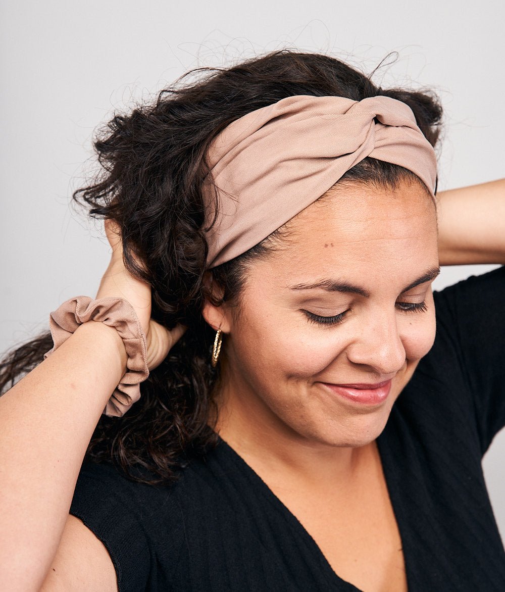 Haarband aus Lyocell - Haarbänder - obumi - 257 - Beige